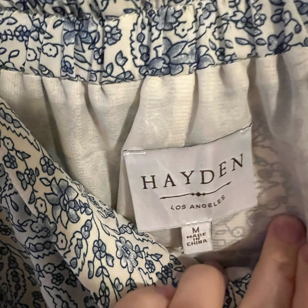 Hayden Blue and White Floral Maxi Skirt - Picture 2 of 9